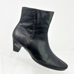 Pikolinos Women's Black Leather Heeled Ankle Boots 42 (US 11) Casual Fall